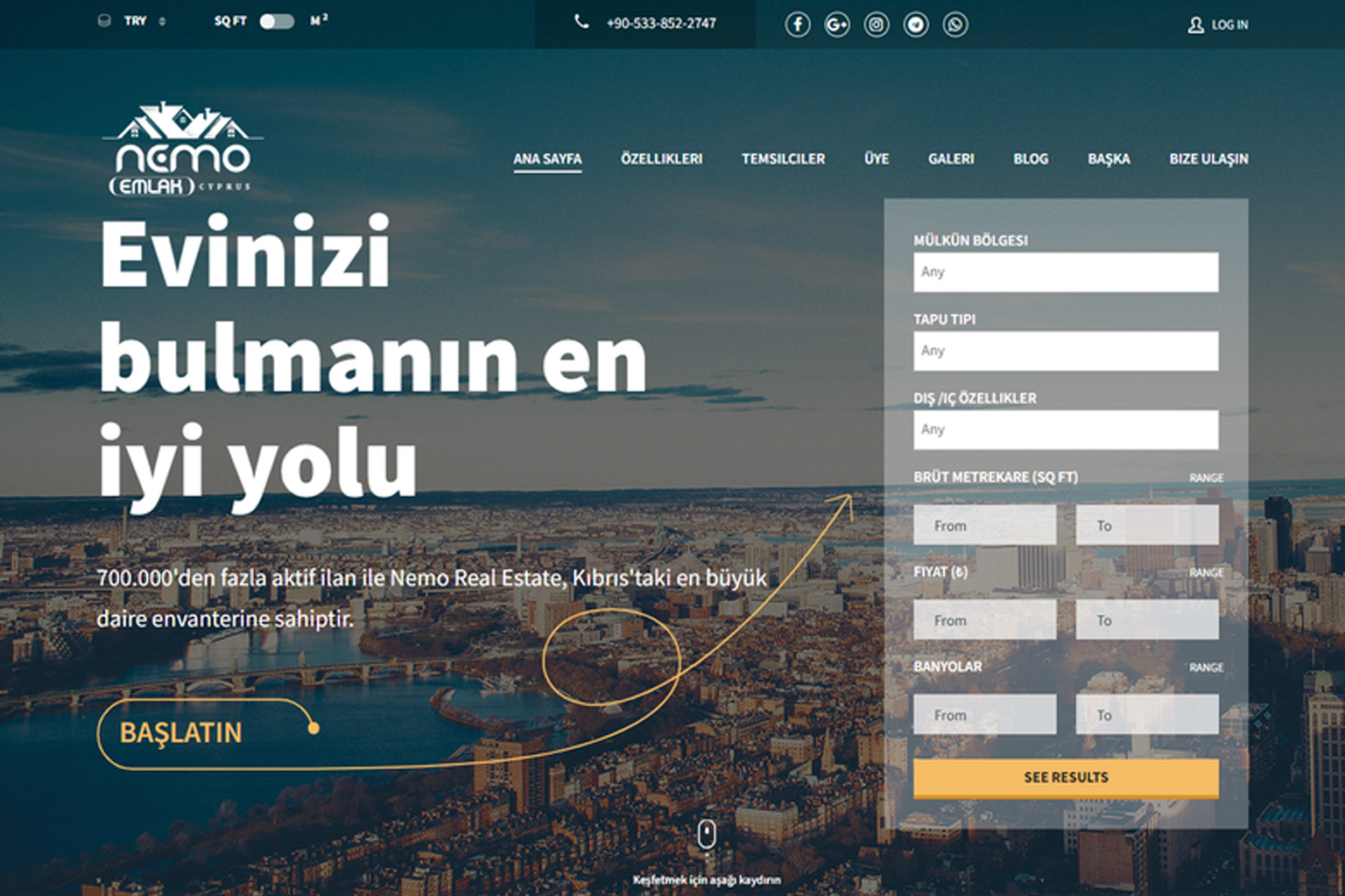 Real estate search platform preview